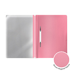 СКОРОСШИВАТЕЛЬ ПЛАСТ, А4, ERICHKRAUSE DIAGONAL PASTEL, 0.18 ММ, РОЗОВЫЙ /20/240/ РФ