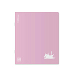 ТЕТРАДЬ 48 Л, А5+, КЛ. ERICHKRAUSE COVERPROBOOK ХРАБРЫЕ КОТЫ ФИОЛЕТОВЫЙ, ПЛАСТ. ОБЛ. НА СКОБЕ /5/100