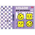 АЛЬБОМ Д/РИС. 12 Л. А4, ХАТБЕР. АССОРТИ. ВЫПУСК №3, НА СКОБЕ /5/90/