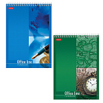 БЛОКНОТ 60 Л, А5, КЛ. ХАТБЕР. OFFICE LINE, СПИРАЛЬ /4/64/