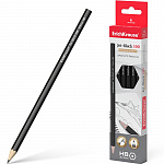 КАРАНДАШ Ч/Г ERICHKRAUSE JET BLACK 100, HB, ШЕСТИГР. ЗАТОЧЕН. ЧЕРНЫЙ {45697} /12/144/2880/
