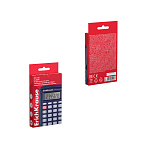 КАЛЬКУЛЯТОР 08 РАЗР. ERICHKRAUSE PC-131 CLASSIC, КАРМАННЫЙ, СИНИЙ /50/200/