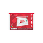 КОНВЕРТ ПЛАСТ. НА МОЛНИИ, А5, ERICHKRAUSE ZIP PCKET, 0,14 ММ, ПЛОТ, ПРОЗР. /12/240/