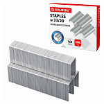 СКОБЫ №23/20 BRAUBERG, 1000 ШТ, ДО 160 Л, СВЕРХПРОЧНЫЕ /5/