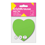БЛОК Д/ЗАПИСИ 50Л. ERICHKRAUSE HEART NEON, БУМАГА, ЗЕЛЕНЫЙ /24/768/