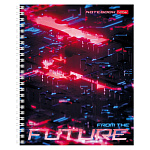 ТЕТРАДЬ 96 Л, А5, КЛ, ХАТБЕР. FUTURE, ГЛЯНЦ. ЛАМ. ПЕРФ. НА ГРЕБНЕ /4/48/ РФ