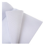 ТЕТРАДЬ 48 Л, А4, КЛ, ХАТБЕР. БУМВИНИЛ METALLIC ЧЕРНЫЙ, НА СКОБЕ /27/