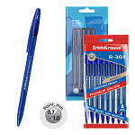 Набор из 8 ручек шариковых ErichKrause R-301 Stick Original 1.0, цвет чернил синий (в пакете)