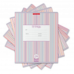 ТЕТРАДЬ 24 Л, ЛИН. ERICH KRAUSE® OPTIMA STRIPES, АССОРТИ, MIX-PACK /10/160/ РФ