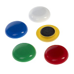 МАГНИТЫ ДЛЯ ДОСКИ 30 ММ, 5 ШТ/УПАК. ХАТБЕР, ЦВЕТНЫЕ, БЛИСТЕР, Е/П /