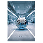 ТЕТРАДЬ 96 Л, А4, КЛ, АППЛИКА. ЗЕРКАЛЬНЫЙ ШАР, ОБЛ. МЕЛ. КАРТОН, НА ГРЕБНЕ /20/