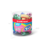 точилка пласт. erichkrause joy®, ассорти /48/