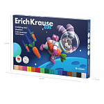 Пластилин классический ErichKrause Kids Space Animals 16 цветов со стеком, 288 г (в коробке 16 шт)