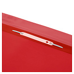 СКОРОСШИВАТЕЛЬ ПЛАСТ, А4, СТАММ, 160 МКМ, ПРОЗР. ВЕРХ, КРАСНЫЙ /10/500/РФ