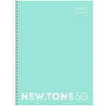 ТЕТРАДЬ 80 Л, А4, КЛ, ХАТБЕР PREMIUM. NEWTONE PASTEL МЯТА, ГЛЯНЦ. ЛАМ. НА ГРЕБНЕ /2/20/
