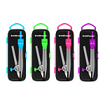 ЦИРКУЛЬ ERICHKRAUSE SCHOOL, МЕТАЛЛ. 123 ММ, С КАРАНДАШОМ /12/144/