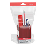 Набор настольный пластиковый ErichKrause® Techno, Marsala, красный