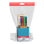 Набор школьный пластиковый ErichKrause® Base, Ice Metallic, голубой