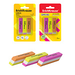 Набор из 3 ластиков ErichKrause Drive Neon (в блистере)