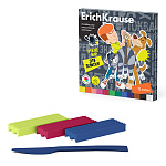 ПЛАСТИЛИН 12 ЦВ. ERICHKRAUSE ПРОСТОКВАШИНО, 180 Г, СО СТЕКОМ, АССОРТИ, К/К /6/24/ РФ