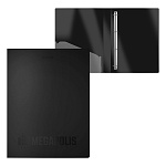 ПАПКА НА 4 КОЛЬЦА, ПЛАСТ. 24 ММ, ERICHKRAUSE MEGAPOLIS, 0,6 ММ, ЧЕРНЫЙ /4/36/ РФ