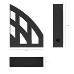 ЛОТОК ВЕРТ. ERICHKRAUSE, ЧЕРНЫЙ, МОНОЛИТ /2/24/ РФ