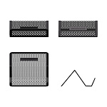 ПОДСТАВКА Д/ВИЗИТОК, ERICHKRAUSE, СЕТЧАТЫЙ-МЕТАЛЛ, ЧЕРНЫЙ /24/