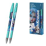 РУЧКА ГЕЛ. ERICHKRAUSE R-301 МАГИЯ АКВАМАРИН 0,5 ММ, СТИРАЕМ. СИНИЙ /12/144/1728/
