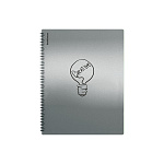 Папка файловая пластиковая на спирали ErichKrause Ice Metallic Ideas, с 30 прозрачными карманами, A4, серый, ассорти (в пакете по 4 шт.)