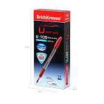 РУЧКА ШАР. ERICHKRAUSE U-109 CLASSIC STICK&GRIP 1.0 ULTRA GLIDE TECHNOLOGY, КРАСНЫЙ /12/144/1728/