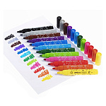 ФЛОМАСТЕРЫ НАБ. 12 ЦВ. ХАТБЕР JUMBO-XL. ДИНОСАД, УТОЛЩ. БЛИСТЕР, Е/П /12/