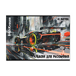 АЛЬБОМ Д/РИС. 40 Л. A4, ERICHKRAUSE ADRENALINE SPEED, НА СКОБЕ, MIX-PACK /5/30/