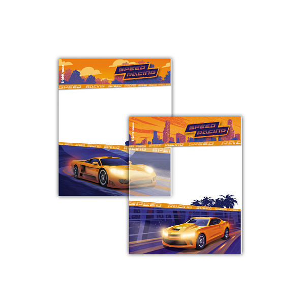 ОБЛОЖКА Д/ТЕТРАДЕЙ И ДНЕВНИКОВ ERICHKRAUSE SPORT CAR, 212*347ММ, 80МКМ, АССОРТИ, 12ШТ /72/