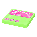 БЛОК Д/ЗАПИСИ 75*75 ММ, 100Л. ERICHKRAUSE NEON, БУМАГА, ЗЕЛЕНЫЙ /12/384/