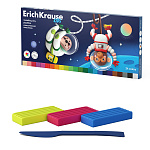 ПЛАСТИЛИН 24 ЦВ, 432 ГР. ERICHKRAUSE KIDS SPACE ANIMALS, СО СТЕКОМ /2/8/