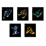 ТЕТРАДЬ 48 Л, КЛ. ERICHKRAUSE SNEAKERS, ЛАМ. SOFT-TOUCH, ВЫБ. УФ-ЛАК, MIX-PACK /5/100/ РФ