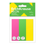 ЗАКЛАДКИ 25*75 ММ ERICHKRAUSE NEON, 03ЦВ/100Л, С/КЛ, БУМАГА, АССОРТИ /12/384/