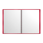 Папка файловая пластиковая на спирали ErichKrause Classic Words, с 30 прозрачными карманами, A4, красный, ассорти (в пакете по 4 шт.)