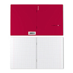 ТЕТРАДЬ 48 Л, А5, КЛ. ERICHKRAUSE SIMPLE COLOR, КРАСНЫЙ, ЛАМ. SOFT-TOUCH, ВЫБ. УФ-ЛАК. /5/100/