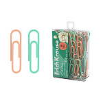 СКРЕПКИ 28 ММ/100 ШТ. ERICHKRAUSE PASTEL BLOOM, ВИНИЛ. ПОКРЫТИЕ, АССОРТИ, П/У /24/144/