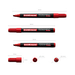 МАРКЕР ПЕРМ. ERICHKRAUSE Р-300, СКОШЕННЫЙ, КРАСНЫЙ /12/144/720/