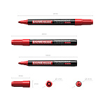 МАРКЕР ПЕРМ. ERICHKRAUSE Р-200, 2ММ, КРАСНЫЙ /12/144/720/