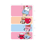 ЗАКЛАДКИ 60*20 ММ/60*30 ММ ERICHKRAUSE YUMMY, 80Л, С/КЛ, БУМАГА, АССОРТИ /24/288/