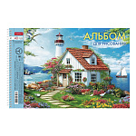 АЛЬБОМ Д/РИС. 40 Л. А4, ХАТБЕР. АССОРТИ. ВЫПУСК №4, ПЕРФ. НА СПИРАЛИ /4/32/