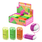 ТОЧИЛКА ПЛАСТ. ERICHKRAUSE JOY®, NEON, С КОНТЕЙНЕРОМ, ЛАСТИК, АССОРТИ, ДИСПЛЕЙ /12/240/ РФ