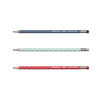 КАРАНДАШ Ч/Г ERICHKRAUSE DOTS, HB, ТРЕХГРАН. С ЛАСТИКОМ, ЗАТОЧЕН. АССОРТИ, ТУБУС /42/252/2016/