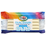 ПЛАСТИЛИН ГАММА. КЛАССИЧЕСКИЙ, 50 Г, БЕЛЫЙ /10/60/РФ