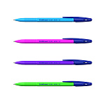 РУЧКА ШАР. ERICHKRAUSE R-301 NEON STICK, 0,7 ММ, НАБОР 04ШТ, СИНИЙ, ПАКЕТ /24/288/