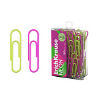 СКРЕПКИ 28 ММ/100 ШТ. ERICHKRAUSE NEON, ВИНИЛ. ПОКРЫТИЕ, АССОРТИ, П/У /10/200/