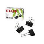 ЗАЖИМ Д/БУМАГ 41 ММ/12 ШТ STAFF, ДО 200 Л, ЧЕРНЫЙ, К/К /